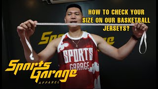 HOW TO MEASURE BASKETBALL JERSEY  SPORTS GARAGE  FREE JERSEY [upl. by Aerdma]