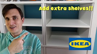 How To add shelves to an IKEA Kallax Unit [upl. by Naimaj]