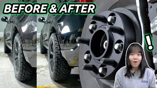 45mm Wheel Spacers Before and After  BONOSS Car Parts for Ford Explorer Ford Ranger F250 F150 [upl. by Philana]