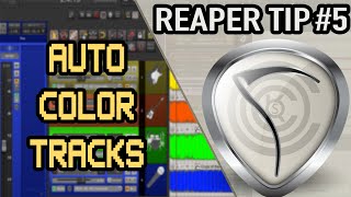 Auto Color Tracks  Reaper Tips 5 [upl. by Enehs]