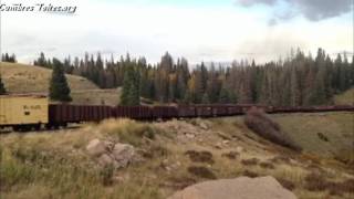 34 Car Freight Train  Sep 30 2015  Friends of the Cumbres amp Toltec [upl. by Tedi]