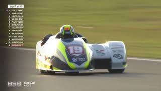 Molson Group British Sidecar Championship 2022 Round 7 Snetterton  Race 2 [upl. by Idok]