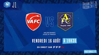 J1 I Valenciennes FC vs Aubagne FC en replay I National FFF 20242025 [upl. by Gorlicki]