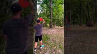 Woods at Weldon in Glasgow KY Throwing a buzzz off the tee for a short par 3 discgolf ky [upl. by Allicserp792]