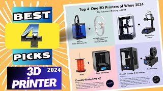 Top 4 Best 3D Printer For 2024 [upl. by Lledraw]