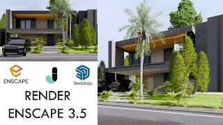 ENSCAPE EXTERIOR RENDERING TUTORIAL 13  ENSCAPE 35 [upl. by Alemahs]