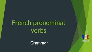 French reflexive and reciprocal verbs [upl. by Artimas602]