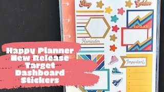 NEW Happy Planner Target Dashboard Stickers [upl. by Aerehs]