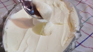 como Hacer Queso Mascarpone Casero [upl. by Gerti]