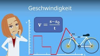 Geschwindigkeit berechnen  Gleichförmige Bewegung und Durchschnittsgeschwindigkeit einfach erklärt [upl. by Nomrac]