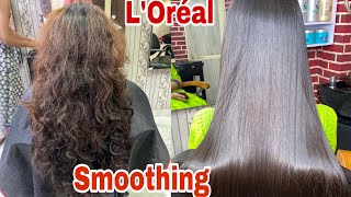 L’Oréal Hair Smoothing Straightening कैंसे करे HAIR SMOOTHING हिंदी में। Step by Step [upl. by Loss171]