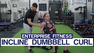 How To Do A Incline Dumbbell Curl Correctly [upl. by Niahs]