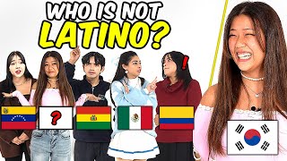 4 Latinos vs 1 Secret Fake Latino l Odd One Out l Mexico Venezuela Bolivia Argentina Colombia [upl. by Fini]