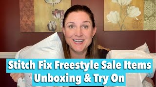 Stitch Fix Freestyle Unboxing and Try On  Quick Haul of Stitch Fix Sale Items [upl. by Jada144]