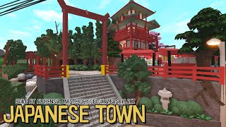 Bloxburg  JAPANESE TOWN by Aldrensia masterofroblo0x and basplayz  Full Tour [upl. by Barnum]