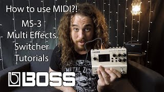 Boss MS3  How to use MIDI [upl. by Merrielle887]