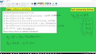 Irreflexive relation Relations Discrete Mathematicsডিসক্রিট ম্যাথমেটিক্সPart37 [upl. by Ibbob927]