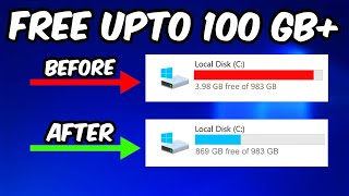 5 WAYS to FREE UP STORAGE in Windows 10 amp 11 Upto 100 GB [upl. by Phillis842]