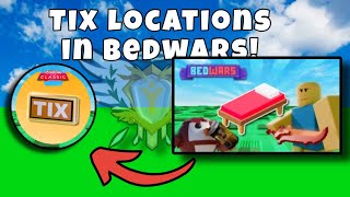 All ‘Tix’ Locations In Roblox Bedwars [upl. by Karlotte689]