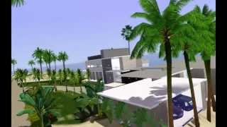 ultra modern luxury mansion  house sims 3 [upl. by Ogawa502]