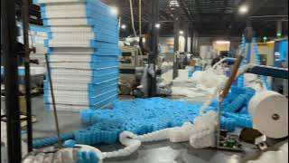 pocket spring mattress production lines [upl. by Tippets]