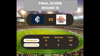 Rd 15 Coorparoo vs Moreton Bay Mens div 1 AFL [upl. by Llerol]