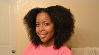 How to Banding Stretching Natural Hair with NO HEAT [upl. by Feinstein414]