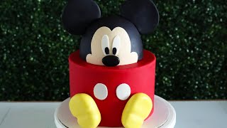 Easy Disney Mickey Mouse Cake [upl. by Ellerey]