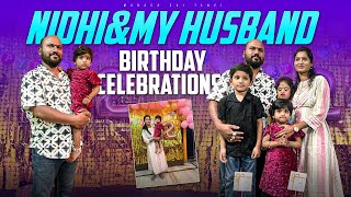 NIDHI amp MY HUSBAND BIRTHDAY CELEBRATIONS  MANASA SAI TANVI suprize [upl. by Mace]