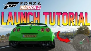 Forza Horizon 4  How To Use ADVANCED LAUNCH CONTROL Tutorial [upl. by Ronyam775]