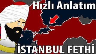 1453 İstanbulun Fethi  Harita Üzerinde Hızlı Anlatım [upl. by Aivan]