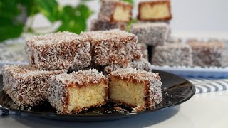 How to Make the Perfect Lamington Čupavci 🇧🇦👌😍 Sponge cake coated with chocolate and coconut [upl. by Llednahc]