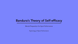 Banduras Theory of Selfefficacy [upl. by Noyk]