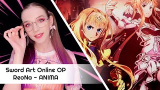 「ReoNa  ANIMA」 Sword Art Online Alicization  【FULL OP by GO Light Up feat drumsticktw 】 [upl. by Wayland673]