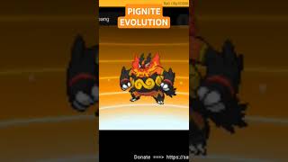 EVOLUSI PIGNITE KE EMBOAR DI LEVEL 35 POKEMON [upl. by Rose]