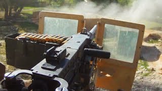 50 Cal Gunner Engages Taliban Positions During Ambush [upl. by Larret]