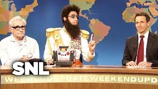 Weekend Update Admiral General Aladeen  Saturday Night Live [upl. by Hurley]