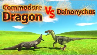 Commodore Dragon vs Deinonychus  Animal Revolt Battle Simulator [upl. by Sandye]