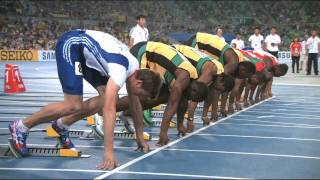 Mens 100m Final  IAAF World Championships Daegu 2011 [upl. by Ellered]