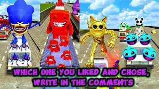 CHOOSE FAVORITE MUTANTS MONSTERS SONIC TAPES ELMO POU ZOONOMALY POMNI  CARS FREEWAY in Gmod [upl. by Narual]