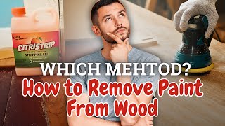 How to Remove Paint From Wood  Which Method to Use [upl. by Aitnohs]