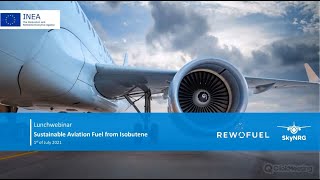 Webinar  Sustainable Aviation Fuel from residual soft wood  The REWOFUEL project [upl. by Branden]