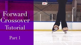 How to do Forward Crossovers on Figure Skates PT 1 Basic Figure Skating Tutorial [upl. by Ecidnarb]