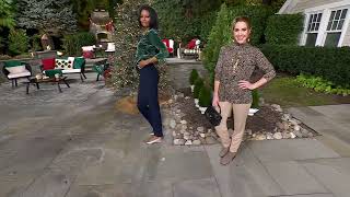 Susan Graver Everyday Supreme Knit Slim Leg Pull On Pants on QVC [upl. by Anavi]