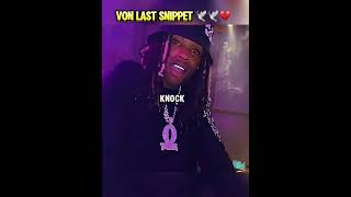 King Von Last Snippet kingvon rap shorts lildurk music [upl. by Annaid]