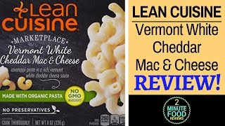 Lean Cuisine Vermont White Cheddar Mac and Cheese Review  2 Minute Food Reviews [upl. by Filia116]