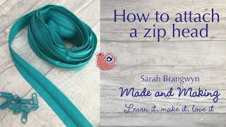 How to reattachattach a zip head and mend your zipper [upl. by Moureaux17]