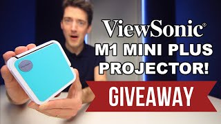 VIEWSONIC M1 MINI PLUS LED PROJECTOR REVIEW AND GIVEAWAY [upl. by Moorish]