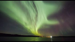 Aurore boreali timelapse Lapponia Finlandia Aurora Polare Rovaniemi amp Muonio Turismo Santa Claus [upl. by Eelta]