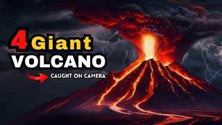 Top 4 Giant Volcano Eruptions Caught on Camera  Factual IQ [upl. by Yleak904]